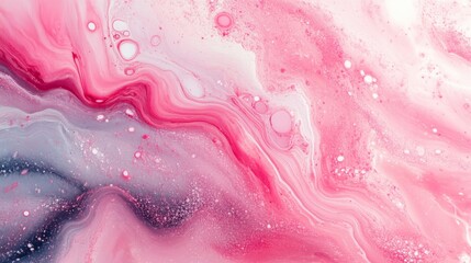 Obraz premium Abstract Pink and Gray Fluid Art