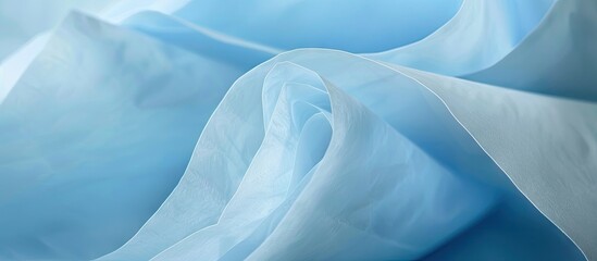 Obraz premium tissue paper on a blue background available space for writing. with copy space image. Place for adding text or design