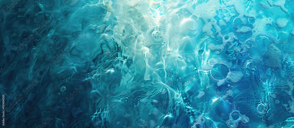 Poster abstract pool water surface and background with sunlight reflection for copyspace