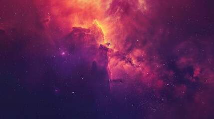 Obraz premium Cosmic Nebula with Vibrant Colors
