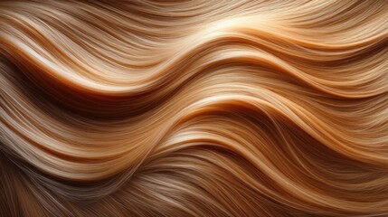 Hair texture illustration featuring flowing waves that exude elegance. The smooth, shiny strands create an organic feel, ideal for backgrounds or fashion designs.