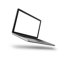 Laptop computer isolated on transparent background