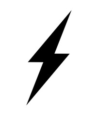 vector electricity icon with simple design. thunder icon