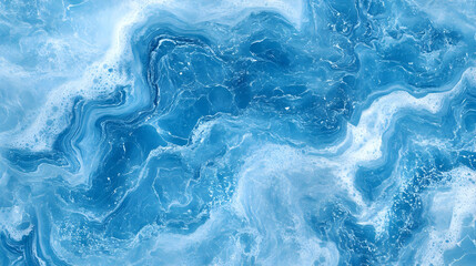 Obraz premium Abstract Ocean Waves with Foam