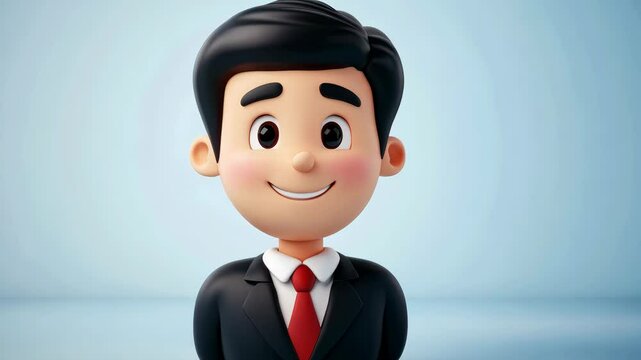 Experience a vibrant 3D render of a candidate icon, blending modern design with playful textures in a cartoon style.