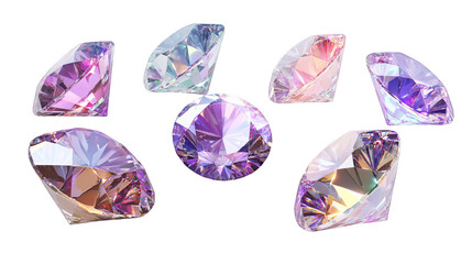 Sparkling Purple Gemstones  Shiny Diamonds  Jewel  Precious Stones