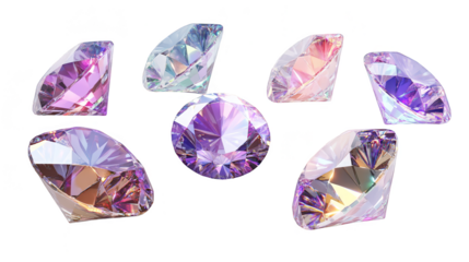 Sparkling Purple Gemstones  Shiny Diamonds  Jewel  Precious Stones