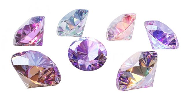 Sparkling Purple Gemstones  Shiny Diamonds  Jewel  Precious Stones