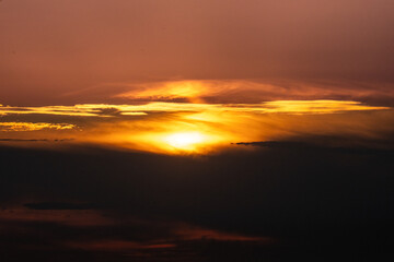 sunset at the beach