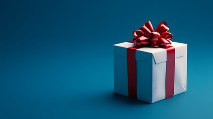 Fototapeta premium Christmas gift boxes collection, Christmas tape rope, on a blue background, banner for website.