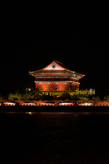 Obraz premium Chinese architecture at night 
