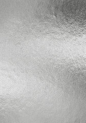 Silver metallic foil design paper, Silver foil texture background stock photo