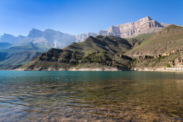 Bylym lake in the Caucasus mountains