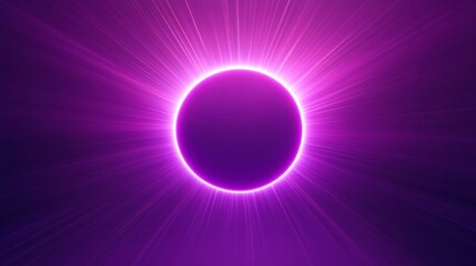 Obraz premium Neon Glowing Oval Abstract Background