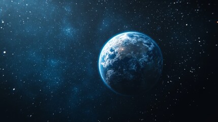 Naklejka premium Earth in Space