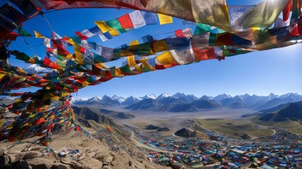 Tibetan prayer flags