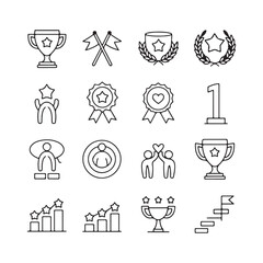 Minimalist Icon Design Collection for Digital Interfaces