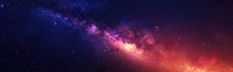 Naklejka premium Colorful 3D cartoon depiction of a starry sky featuring the Milky Way