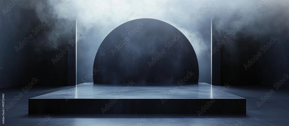 Poster elegant minimalist backdrop 3d illustration 3d rendering