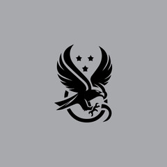 illustration vector graphic of  Eagle Icon