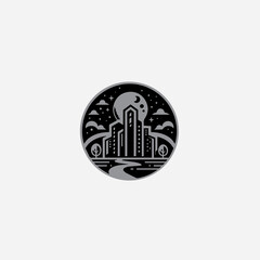 illustration vector graphic of building icon