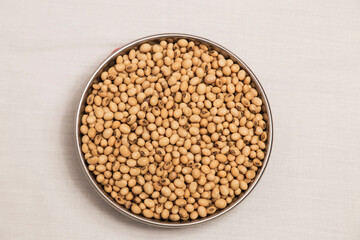 Soybean in a bowl used as food