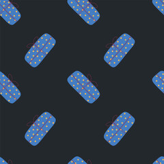 Gift Boxes Pattern on Dark Background