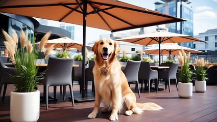 Capture the charm and loyalty of one of the most beloved dog breeds with this high-quality image of a Golden Retriever.