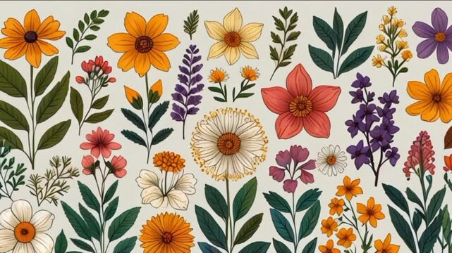 pattern with flowers