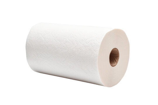 recommend clip art: A roll of paper towels, isolated on a white background
