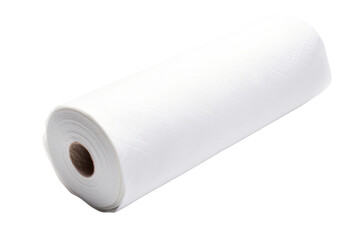 Fototapeta premium A roll of paper towels, isolated on a white background