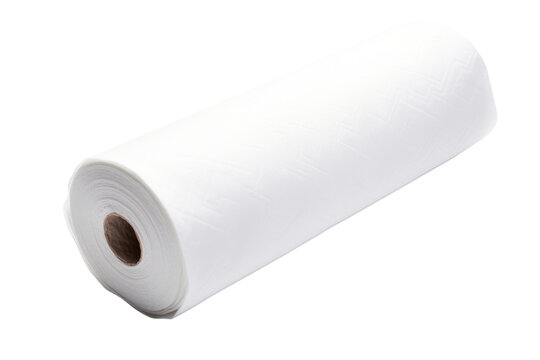 recommend clip art: A roll of paper towels, isolated on a white background