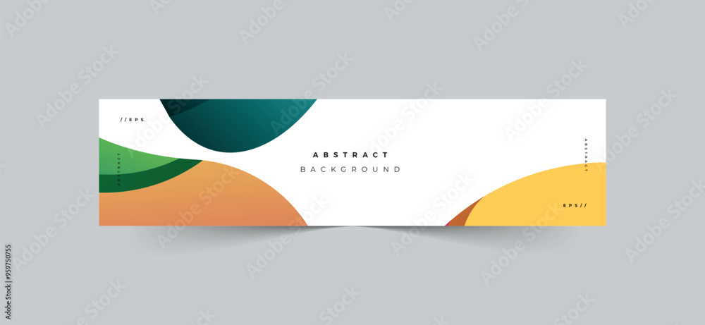 Wall mural an abstract and minimalist linkedin banner