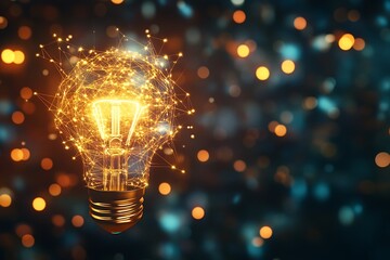 Abstract Light Bulb Concept