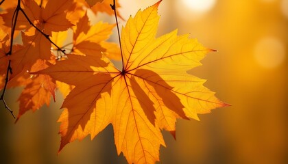 Obraz premium Autumn background. Yellow and red autumn leaves. Autumn banner