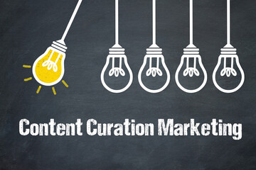 Fototapeta premium Content Curation Marketing 
