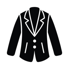 Blazer Silhouette vector illustration style design