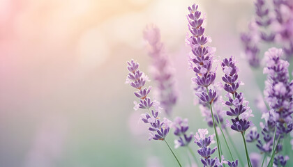 Obraz premium A single pastel color, such as mint green or lavender, providing a soothing and simple backdrop