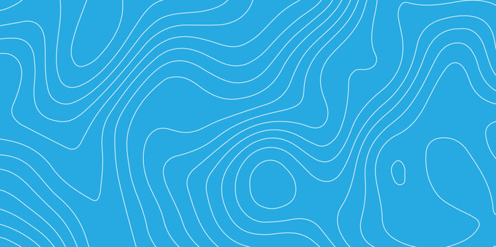 Abstract design with seamless pattern with lines topographic map. geographic mountain relief. the blue on white contours topography stylized height of the lines. geographic contour map paper texture. 