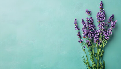 Fototapeta premium A single pastel color, such as mint green or lavender, providing a soothing and simple backdrop