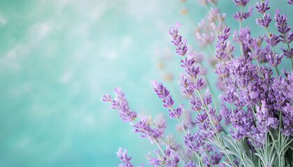 Obraz premium A single pastel color, such as mint green or lavender, providing a soothing and simple backdrop