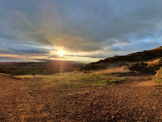 sunset mountain view north wales walks 