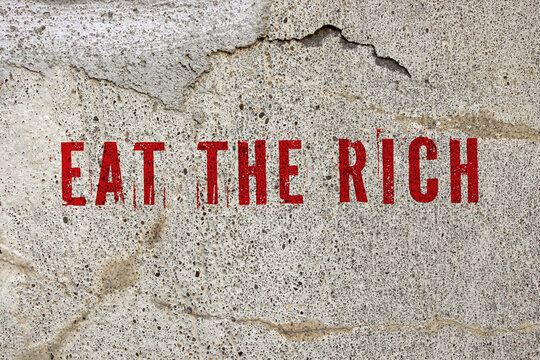 eat the rich graffiti an wand