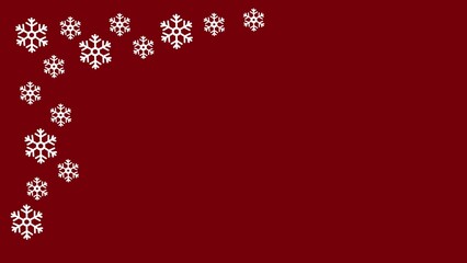 Christmas background illustration of Christmas snowflakes with copy space