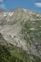 Road tripping through the Swiss Alps on Grimselpass, with its panoramic views