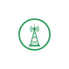 Antenna icon isolated on transparent background