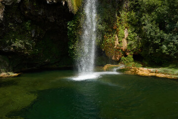 Fototapeta premium Cascade of Salles-la-Source in France