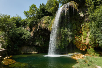 Obraz premium Cascade of Salles-la-Source in France