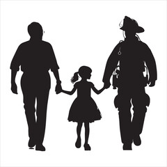 fireman silhouette Vector Firefighter Man silhouette  collection, 