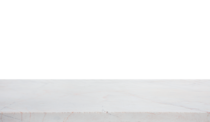 Beautiful texture of Marble top table die cut